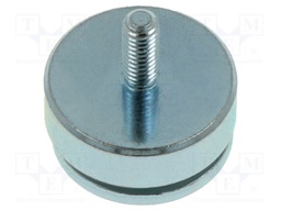 Magnet: permanent; NdFeB; 69N; Ø: 20mm; H: 15.5mm; zinc plated steel