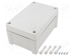 Enclosure: multipurpose; X: 122mm; Y: 187mm; Z: 90mm; TEMPO; grey