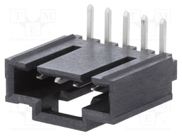 Socket; wire-board; male; SL; 2.54mm; PIN: 5; THT; tinned; angled 90°