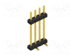 Connector: pin strips; pin header; male; PIN: 4; 2mm; SMT; 1x4; 100V