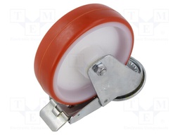 Transport wheel; Ø: 125mm; W: 35mm; H: 156mm; torsional with lock