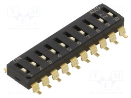 Switch: DIP-SWITCH; Poles number: 10; OFF-ON; 0.025A/24VDC; Pos: 2