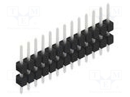 Connector: pin strips; pin header; male; PIN: 13; 2.54mm; THT; 1x13