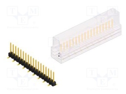Connector: pin strips; pin header; male; PIN: 18; 2.54mm; SMT; 1x18