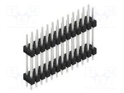Connector: pin strips; pin header; male; PIN: 26; 2.54mm; THT; 2x13