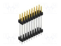 Connector: pin strips; pin header; male; PIN: 18; 2.54mm; THT; 2x9