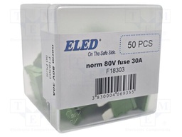 Fuse: fuse; 30A; 80VDC; automotive; 19mm; 19x5.1x20mm