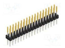 Connector: pin strips; pin header; male; PIN: 36; 2.54mm; THT; 2x18