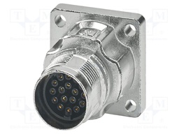 Connector: M17; socket; M17 PRO; PIN: 17; 60V; 3.6A; IP67; crimped