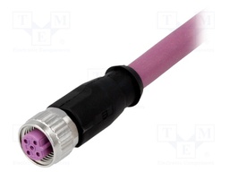 Plug; M12; PIN: 4; female; B code-Profibus; 2m; Insulation: TPU