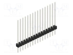 Connector: pin strips; pin header; male; PIN: 16; 2.54mm; THT; 1x16