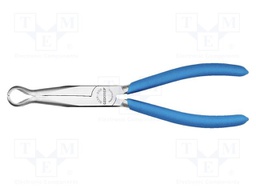 Pliers; half-rounded nose; for gripping,for bending; 196mm