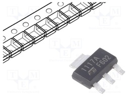 IC: voltage regulator; LDO,linear,adjustable; 1.25÷15V; 1A; SMD