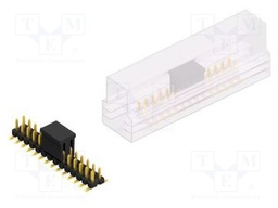 Connector: pin strips; pin header; male; PIN: 28; 2.54mm; SMT; 2x14