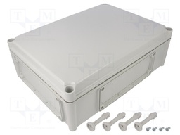 Enclosure: wall mounting; X: 280mm; Y: 380mm; Z: 130mm; EK; grey; IK08