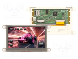 Display: TFT; 4.3"; 800x480; 520BSRAM,8MBPSRAM,16MBFLASH; 4÷6V