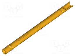Test probe socket; Contact plating: gold-plated; soldered