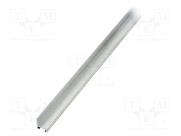 Mounting rail for protection rubber strip