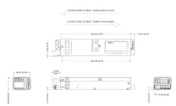 Converter: DC/DC; 650W; Uin: -72÷-44V; Uout: 12VDC; Uout2: 12VDC