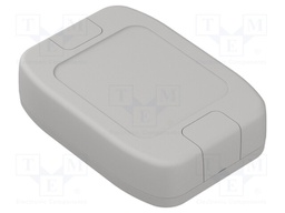 Enclosure: multipurpose; X: 100mm; Y: 150mm; Z: 33mm; ABS; light grey