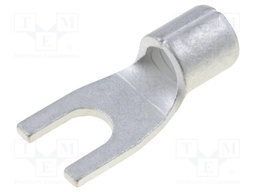 Fork terminal; M4; 4÷6mm2; crimped; for cable; non-insulated