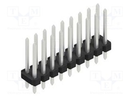 Connector: pin strips; pin header; male; PIN: 18; 2.54mm; THT; 2x9