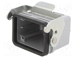 Enclosure: for HDC connectors; C146; size E6; for cable; straight