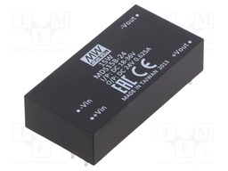 Converter: DC/DC; 15W; Uin: 18÷36V; 24VDC; Iout: 625mA; 2"x1"; 30g