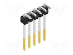 Connector: pin strips; pin header; male; PIN: 5; 2.54mm; THT; 1x5