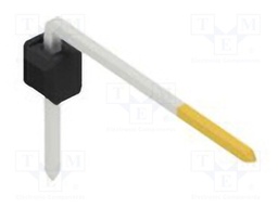 Connector: pin strips; pin header; male; PIN: 1; 2.54mm; THT; 1x1