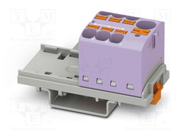 Splice terminal: rail; 32A; 800V; push-in; PA; 0.2÷6mm2; W: 28.6mm