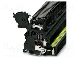 Splice terminal: rail; UT; 6.3A; 250V; screw terminal; PA; W: 6.2mm
