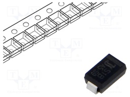Diode: rectifying; SMD; 100V; 1A; 1.5us; SMA; Ufmax: 1.1V; Ifsm: 30A