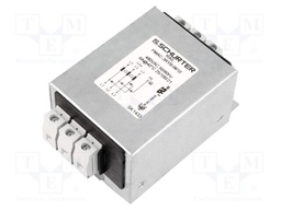 Filter: anti-interference; three-phase; 480VAC; 6A; 61x75x48mm