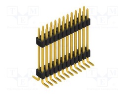 Connector: pin strips; pin header; male; PIN: 24; 1.27mm; SMT; 2x12