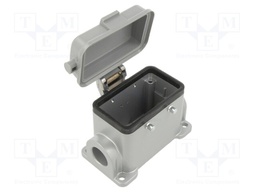 Enclosure: for HDC connectors; C146; size E10; for double latch