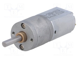 Motor: DC; with gearbox; 6VDC; 2.9A; Shaft: D spring; 60rpm