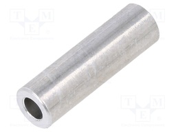 Spacer sleeve; 3.2mm; cylindrical; aluminium; Out.diam: 20mm