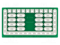 Board: universal; single sided,prototyping; W: 17.14mm; L: 31.75mm
