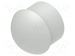 Stopper; polyamide; light grey; L: 15mm; -20÷100°C; Entrelec
