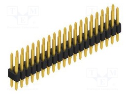 Connector: pin strips; pin header; male; PIN: 40; 1.27mm; THT; 2x20