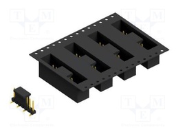 Connector: pin strips; pin header; male; PIN: 7; 2.54mm; SMT; 1x7