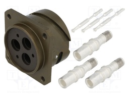 Connector: circular; VG95234; socket; female; PIN: 6(3+3); crimped