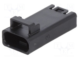 Plug; Connector: wire-wire; FLH; PIN: 3; male; Type: w/o contacts