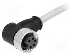 Plug; 7/8"; 7.5m; female; PIN: 5; angled 90°; with lead; PVC