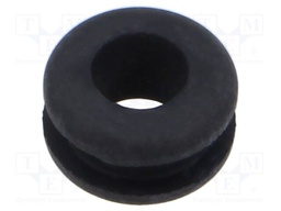 Grommet; black; UL94HB; TPR