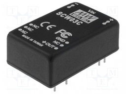 Converter: DC/DC; 3W; Uin:36÷72V; 5VDC; Iout:600mA; DIP; 15g; 50kHz