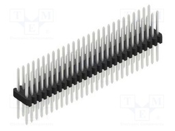 Connector: pin strips; pin header; male; PIN: 54; 1.27mm; THT; 2x27