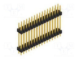 Connector: pin strips; pin header; male; PIN: 32; 2.54mm; THT; 2x16