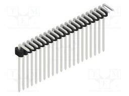 Connector: pin strips; pin header; male; PIN: 21; 1.27mm; THT; 1x21